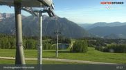 Archived webcam image showing Top Station Hirschkogelbahn on 16 Jun 2026 at 07:15
