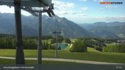 Archiviertes Webcam Bild: Hinterstoder: Bergstation Hirschkogelbahn am 12.07.2026 um 17:43 Uhr