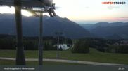 Archiviertes Webcam Bild: Hinterstoder: Bergstation Hirschkogelbahn am 12.07.2026 um 21:28 Uhr