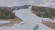 Archived webcam image showing Hauser Kaibling: Base Station Chair Lift on 13 Apr 2026 at 18:06
