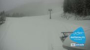 Archived webcam image showing Reiteralm: Preunegg Base Area on 1 Apr 2026 at 07:20