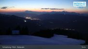 Archived webcam image showing Top Station 6 Seater Chairlift on 22 Mar 2026 at 19:54