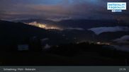 Archived webcam image showing Top Station 6 Seater Chairlift on 18 Aug 2026 at 21:44