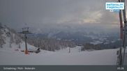 Archived webcam image showing Reiteralm - Preunegg Jet top station on 28 Mar 2026 at 05:44