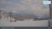 Archived webcam image showing Reiteralm - Preunegg Jet top station on 28 Mar 2026 at 07:44