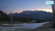 Archived webcam image showing Reiteralm - Preunegg Jet top station on 9 May 2026 at 05:18