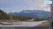 Archived webcam image showing Reiteralm - Preunegg Jet top station on 9 May 2026 at 07:18