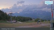Archived webcam image showing Reiteralm - Preunegg Jet top station on 28 May 2026 at 03:01