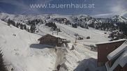 Archived webcam image showing Planneralm: View Tauern House on 26 Feb 2026 at 12:50