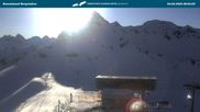Archived webcam image showing Kanzelwandbahn top station on 26 Feb 2026 at 08:05