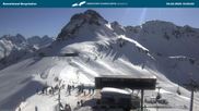 Archived webcam image showing Kanzelwandbahn top station on 26 Feb 2026 at 10:05