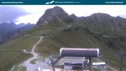 Archived webcam image showing Kanzelwandbahn top station on 23 Jul 2026 at 07:36