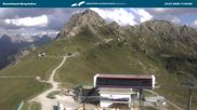 Archived webcam image showing Kanzelwandbahn top station on 23 Jul 2026 at 18:36