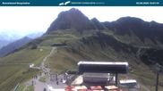 Archived webcam image showing Kanzelwandbahn top station on 2 Aug 2026 at 10:22