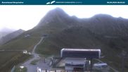 Archived webcam image showing Kanzelwandbahn top station on 8 Sep 2026 at 08:37