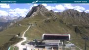 Archived webcam image showing Kanzelwandbahn top station on 8 Sep 2026 at 16:37