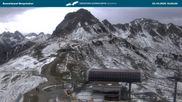 Archived webcam image showing Kanzelwandbahn top station on 23 Oct 2026 at 16:46