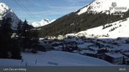 Archived webcam image showing Oberlech (Arlberg Mountain): Flühenlift on Feb 26, 2026 at 9:50 AM