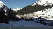 Archiviertes Webcam Bild: Oberlech am Arlberg: Blick vom Flühenlift am 05.04.2026 um 09:46 Uhr