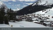 Archiviertes Webcam Bild: Oberlech am Arlberg: Blick vom Flühenlift am 05.04.2026 um 13:46 Uhr