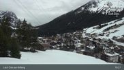Archiviertes Webcam Bild: Oberlech am Arlberg: Blick vom Flühenlift am 12.04.2026 um 19:10 Uhr