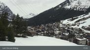 Archived webcam image showing Oberlech (Arlberg Mountain): Flühenlift on 13 Apr 2026 at 17:04