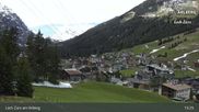 Archived webcam image showing Oberlech (Arlberg Mountain): Flühenlift on 17 May 2026 at 13:14