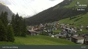 Archived webcam image showing Oberlech (Arlberg Mountain): Flühenlift on 13 Jun 2026 at 08:25