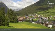 Archived webcam image showing Oberlech (Arlberg Mountain): Flühenlift on 13 Jun 2026 at 09:25