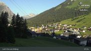 Archiviertes Webcam Bild: Oberlech am Arlberg: Blick vom Flühenlift am 25.06.2026 um 07:57 Uhr