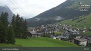 Archived webcam image showing Oberlech (Arlberg Mountain): Flühenlift on 6 Aug 2026 at 08:31