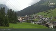 Archived webcam image showing Oberlech (Arlberg Mountain): Flühenlift on 6 Aug 2026 at 11:31
