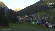 Archived webcam image showing Oberlech (Arlberg Mountain): Flühenlift on 7 Sep 2026 at 07:16