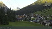 Archived webcam image showing Oberlech (Arlberg Mountain): Flühenlift on 7 Sep 2026 at 08:16
