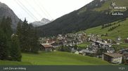 Archived webcam image showing Oberlech (Arlberg Mountain): Flühenlift on 7 Sep 2026 at 11:16