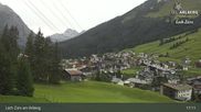 Archived webcam image showing Oberlech (Arlberg Mountain): Flühenlift on 7 Sep 2026 at 17:16