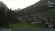 Archived webcam image showing Oberlech (Arlberg Mountain): Flühenlift on 7 Sep 2026 at 19:16