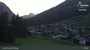 Archived webcam image showing Oberlech (Arlberg Mountain): Flühenlift on 7 Sep 2026 at 21:16