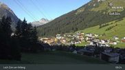 Archived webcam image showing Oberlech (Arlberg Mountain): Flühenlift on 12 Sep 2026 at 09:03