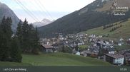 Archived webcam image showing Oberlech (Arlberg Mountain): Flühenlift on 1 Oct 2026 at 07:53
