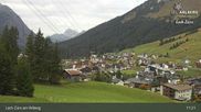 Archived webcam image showing Oberlech (Arlberg Mountain): Flühenlift on 1 Oct 2026 at 11:53