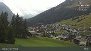 Archived webcam image showing Oberlech (Arlberg Mountain): Flühenlift on 1 Oct 2026 at 15:53