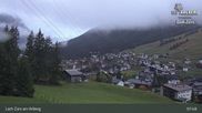 Archived webcam image showing Oberlech (Arlberg Mountain): Flühenlift on 11 Oct 2026 at 08:46