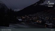 Archived webcam image showing Oberlech (Arlberg Mountain): Flühenlift on 23 Oct 2026 at 07:35