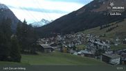 Archived webcam image showing Oberlech (Arlberg Mountain): Flühenlift on 27 Oct 2026 at 05:50
