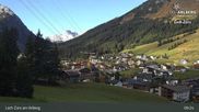 Archived webcam image showing Oberlech (Arlberg Mountain): Flühenlift on 27 Oct 2026 at 09:50