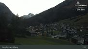 Archived webcam image showing Oberlech (Arlberg Mountain): Flühenlift on 27 Oct 2026 at 19:50