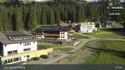 Archived webcam image showing Panoramic View Oberlech on 9 Jul 2026 at 07:17