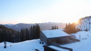 Archived webcam image showing Top station "Panoramabahn", ski resort "Brandnertal" on 18 Mar 2026 at 07:36