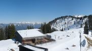 Archived webcam image showing Top station "Panoramabahn", ski resort "Brandnertal" on 18 Mar 2026 at 14:36